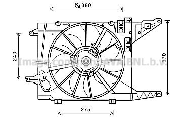 AVA QUALITY COOLING Вентилятор, охлаждение двигателя RT7550